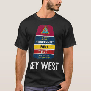 Zuidelijkste Point Key West Florida Keys Souvenir T-shirt