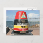 Zuidelijkste punt van de Verenigde Staten, Key Wes Briefkaart (Voorkant / Achterkant)