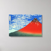 Zuidenwind, heldere lucht Katsushika Hokusai 1830 Canvas Afdruk (Voorkant)