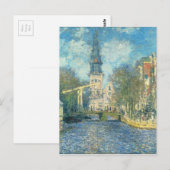 Zuiderkerk in Amsterdam door Claude Monet Briefkaart (Voorkant / Achterkant)
