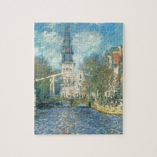 Zuiderkerk in Amsterdam door Claude Monet Legpuzzel (Verticaal)