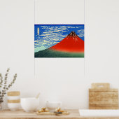 Zuiderwind, heldere hemel Katsushika Hokusai 1830 Poster (Keuken)