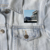 Zuidfront van het British Museum Vierkante Button 5,1 Cm (In situ)