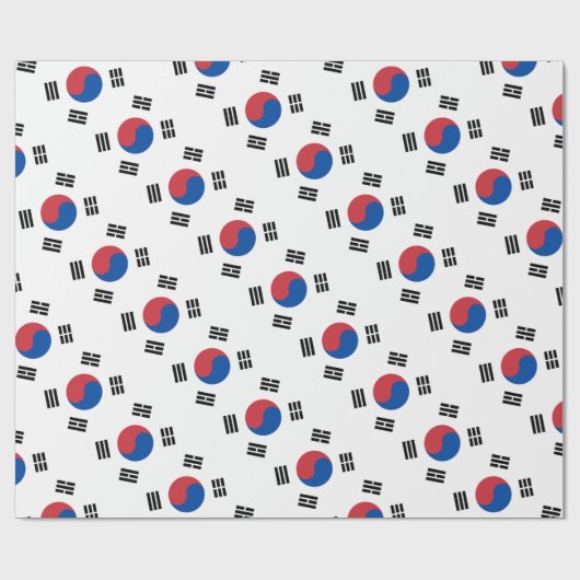 Zuidkoreaanse Vlag - Korea - Taegeukgi - 대한민국의국기 Cadeaupapier (Vlak)