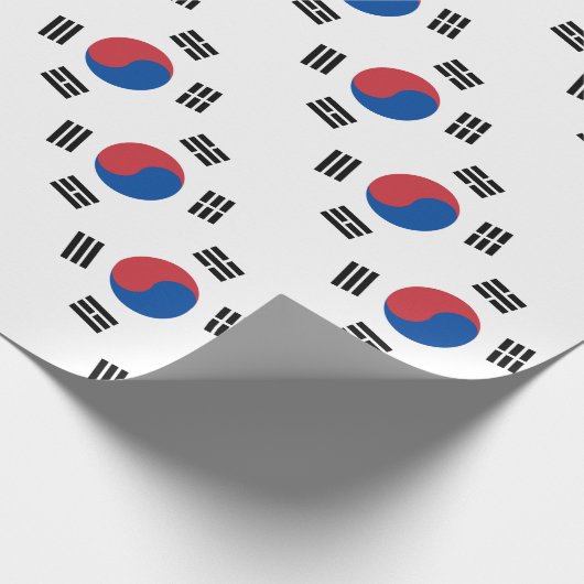 Zuidkoreaanse Vlag - Korea - Taegeukgi - 대한민국의국기 Cadeaupapier (Hoek)