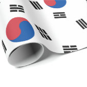 Zuidkoreaanse Vlag - Korea - Taegeukgi - 대한민국의국기 Cadeaupapier (Rol Hoek)