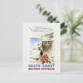 Zuidkust, Western Australië Vintage Poster 1940 Briefkaart (Staand voorkant)