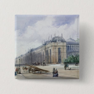 Zuidoost-aspect van de tentoonstelling van 1862 vierkante button 5,1 cm