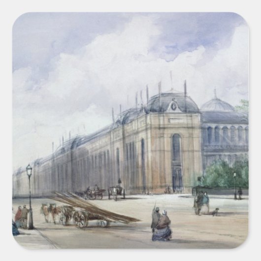 Zuidoost-aspect van de tentoonstelling van 1862 vierkante sticker (Voorkant)