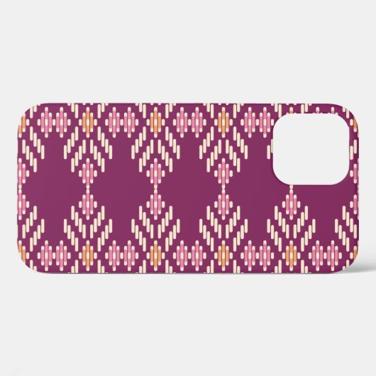 Zuidoost-Aziatisch: Retro Aboriginal Pattern Case-Mate iPhone Case (Achterkant (horizontaal))