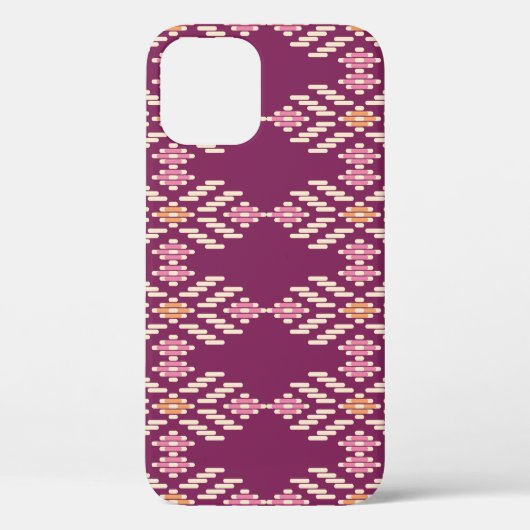 Zuidoost-Aziatisch: Retro Aboriginal Pattern Case-Mate iPhone Case (Achterkant)