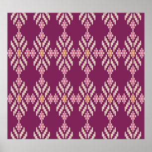 Zuidoost-Aziatisch: Retro Aboriginal Pattern Poster