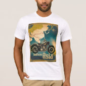 Zuidoost-Azië Motorfiets Routes T-shirt (Voorkant)