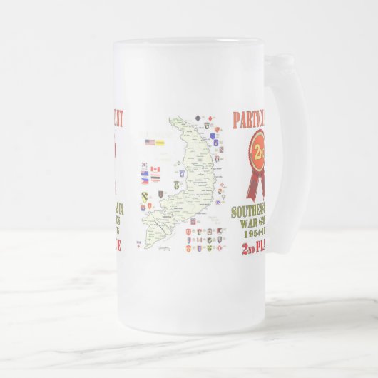 ZUIDOOST-AZIË OORLOGSSPELEN 2E PLAATS MATGLAS BIERPUL (Voorkant rechts)