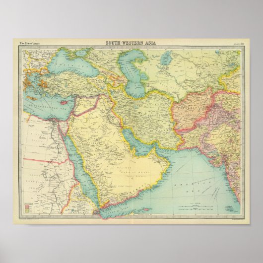 Zuidoost-Azië Poster (Voorkant)