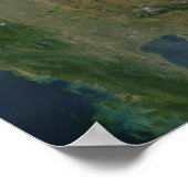 Zuidoost-Azië Poster (Hoek)