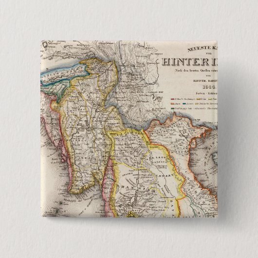 Zuidoost-Azië Vierkante Button 5,1 Cm (Voorkant)