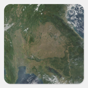 Zuidoost-Azië Vierkante Sticker