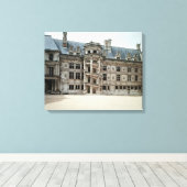 Zuidoost-façade van de Francois I Wing Canvas Afdruk (Insitu (Houten vloer))