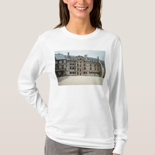 Zuidoost-façade van de Francois I Wing T-shirt (Voorkant)