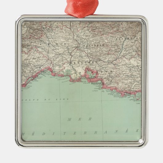 Zuidoost-Frankrijk Metalen Ornament (Voorkant)