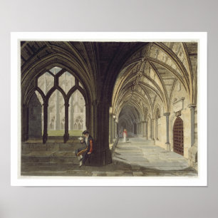 Zuidoost-hoek van de Cloisters, bord T uit 'W Poster