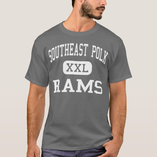 Zuidoost-Polk - Rams - High Runnells Iowa T-shirt (Voorkant)