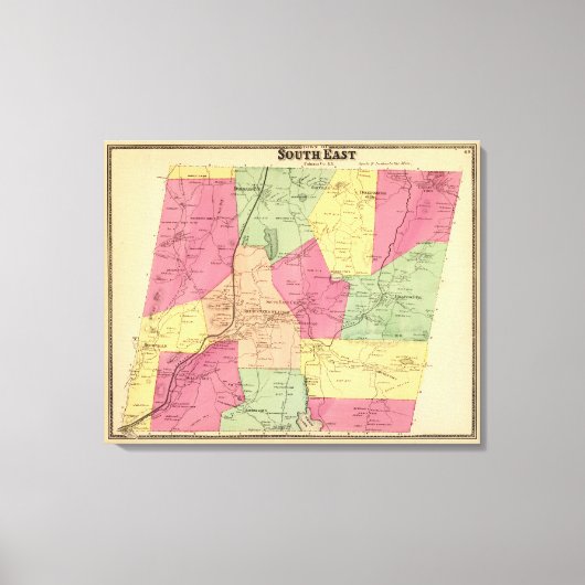 Zuidoost, stad canvas afdruk (Voorkant)