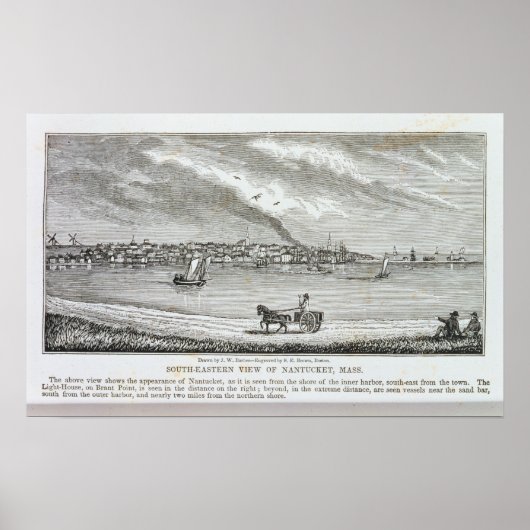 Zuidoost-uitzicht Nantucket Poster (Voorkant)