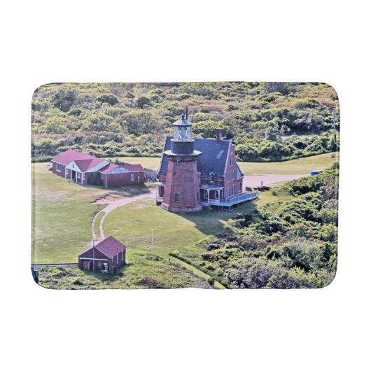 Zuidoost Vuurtoren, Block Island RI Badmat (Voorkant)