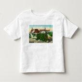 Zuidoostelijk Uitzicht van het Hotel del Coronado Kinder Shirts (Voorkant)