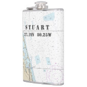 zuidoostelijke FL-breedtegraad  nautisch Heupfles (Links)