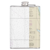 zuidoostelijke FL-breedtegraad  nautisch Heupfles (Achterkant)