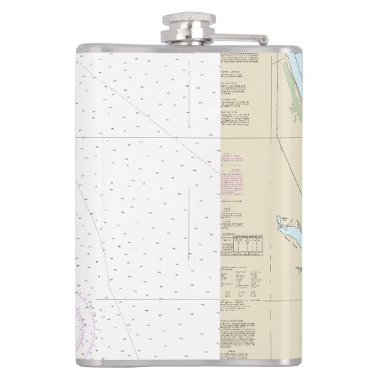 zuidoostelijke FL-breedtegraad  nautisch Heupfles (Achterkant)