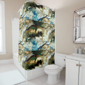 zuidoosten - inheemse rotskunst douchegordijn (In situ)