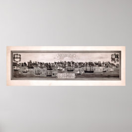 Zuidoostperspectief van de stad Philadelphia Poster