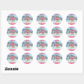 ZUIDPINKFLAMINGOS HOLIDAY STICKERS (Vel)
