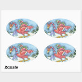 ZUIDPINKFLAMINGOS HOLIDAY STICKERS (Vel)