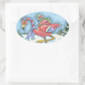 ZUIDPINKFLAMINGOS HOLIDAY STICKERS (Tas)