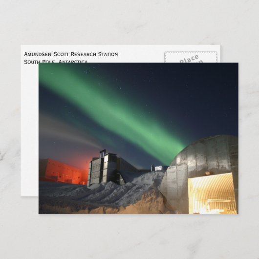 Zuidpool Amundsen-Scott, Antarctica Briefkaart (Voorkant / Achterkant)