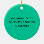 Zuidpool Amundsen-Scott, Antarctica Keramisch Ornament (Achterkant)