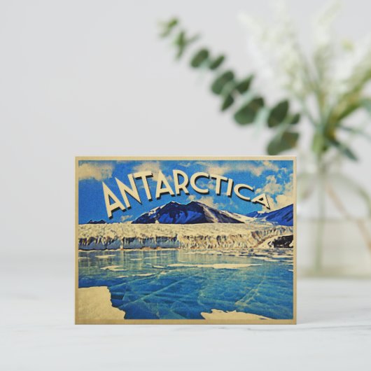  Zuidpool Antarctica Briefkaart (Staand voorkant)