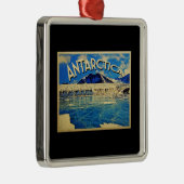 Zuidpool Antarctica Metalen Ornament (Rechts)