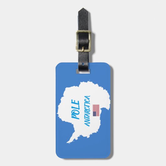 Zuidpool (Bagagelabel van de Noordpool) Bagagelabel (Voorkant verticaal)