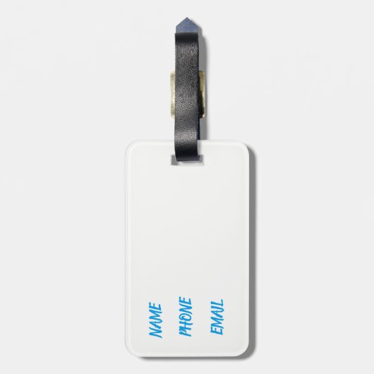 Zuidpool (Bagagelabel van de Noordpool) Bagagelabel (Achterkant verticaal)