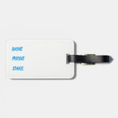 Zuidpool (Bagagelabel van de Noordpool) Bagagelabel (Achterkant horizontaal)