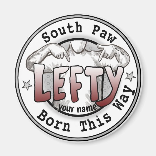 Zuidpoothandmagneet Magneet (Voorkant)