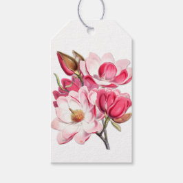 Zuidroze Magnolia Wedding Favor Gift Labels Cadeaulabel