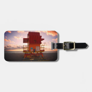 Zuidstrand, Miami Lifeguard Stand (Ocean Rescue) Bagagelabel