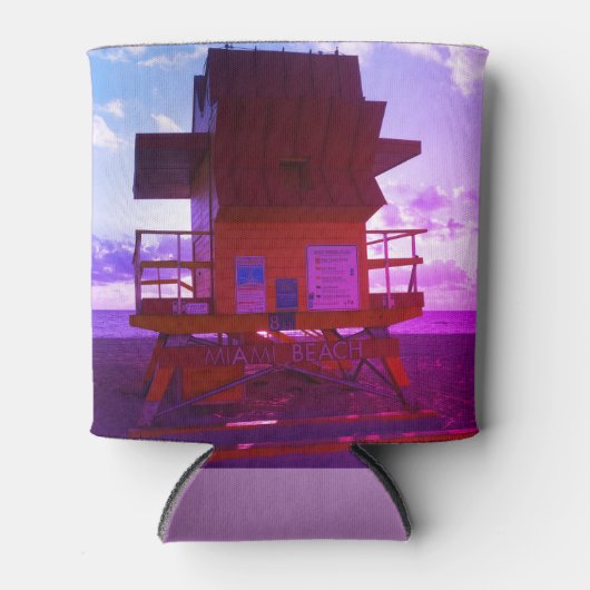 Zuidstrand, Miami Lifeguard Stand (Ocean Rescue) Blikjeskoeler (Voorkant)